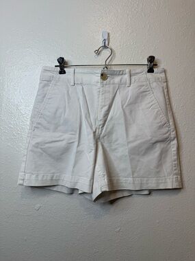 Loft Off White The Washed Twill Shorts Size 4 Capsule Wardrobe Casual Preppy